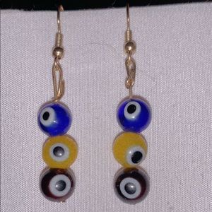 Triple Evil Eye Earrings 🧿